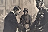 Adolf Hitler and Paul Von Hindenburg, Potsdam, 21st of March, 1933. (Image source: Public Domain).