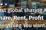 Rento The First global sharing App