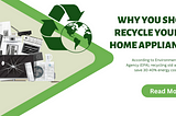 Why You Should Recycle Your Old Home Appliances?