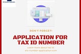 Application For Tax Id Number