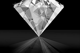 Diamond stone trying to shine in the dark.