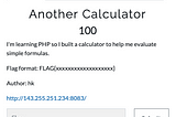 Another Calculator — CTF MetaRed (2021)