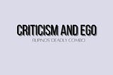 The Irony of Criticism: Pinoys and Ego