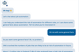 Analysis interactivity: Automation jobs by the ONS