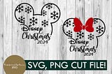 Christmas 2024, SVG, PNG, mickey, minnie, digital download, vacation, cut file, cricut, family, mickey svg, group shirt, silhouette, holiday