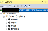 SQL SERVER SISTEM VERITABANLARI