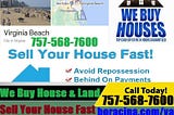 Sell My House Fast Virginia Beach, VA We Buy Houses