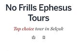 Ephesus Tour — Lonely Planet Top Choice Tour
 Come, Visit and Discover Ephesus, Turkey — UNESCO World Heritage Site.
 Ephesus