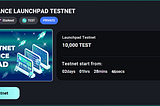 Practice Launchpad TestNet on StarkFinance.