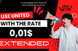 The community members of United can start Using their United tokens to purchase products in…