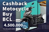 FREE HONDA MOTORCYCLE CASHBACK