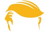 The orange hair of Donald Trump purely symbolic of this promising moment in history.