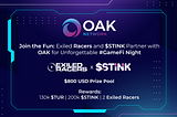 Join the Fun: Exiled Racers and $STINK Partner with OAK for Unforgettable #GameFi Night