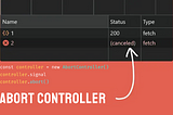 Fetch: AbortController