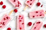Strawberry popsicles.