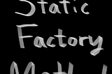 Static Factory Method and Constructor