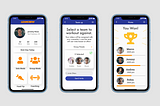 Screen showcase of the the Lean Crew iOS Application.