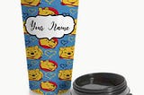 Givostore Winnie The Pooh Disney Custom Personalized Name Travel Mug