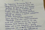 The Power of a Handwritten Letter