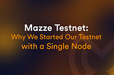 Why We Started Our Testnet with a Single Node