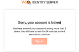 Account Lock Countdown in WSO2 Identity Server