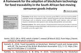 Walmart’s Blockchain Food Traceability Pilots Cited by University of South Africa