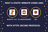 Host a Static Website Using AWS S3 Bucket, CloudFront, And Route 53 With HTTPS Secure Protocol