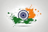 Indian flag small size high quality vector white background by AI Artz