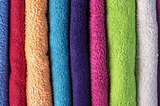 Stack of colorful clean towels