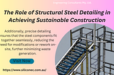 ​​The Role of Structural Steel Detailing in Achieving Sustainable Construction