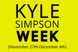 This weekend, dive deep into Javascript With Kyle Simpson
