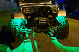 95 Jeep Wrangler Retrofit Bluetooth RGB LED Rock Light