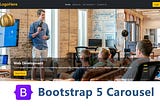 Bootstrap 5 Carousel Slider For Header