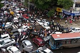 India — where traffic rules violation is the norm