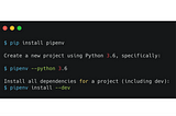 Pipenv 更簡單、更快速的 Python 套件管理工具