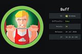 Walkthrough — HTB Windows machine “Buff”