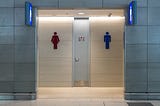 I rushed into the male’s restroom as a girl