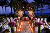 Wedding Outdoor lighting Event for Celebrations