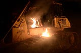 Direct Action: Three Excavators Scorched in Atlanta Forest