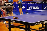 Stiga Ping Pong Tables at tournament