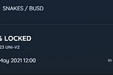 Liquidity locked on Unicrypt