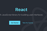 Writing the first react App