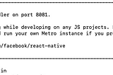 Running Multiple React-Native Dev Servers.