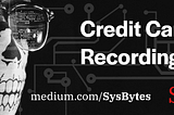 Credit Card Scam Recording — November 6, 2021