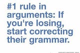 Spacing out on grammar rules