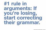 Spacing out on grammar rules