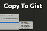 Chrome Extension : Copy To Gist