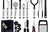 Home Hero Kitchen Utensil Set — 23 Nylon Cooking Utensils — Kitchen Utensils with Spatula — Kitchen…
