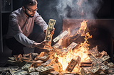 a guy incinerating a bunch of money. In other words what will happen if you try to build a tech company without a partner who has a tech background