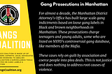 GANGS Coalition statement on results of its Manhattan DA Candidates Pledge
